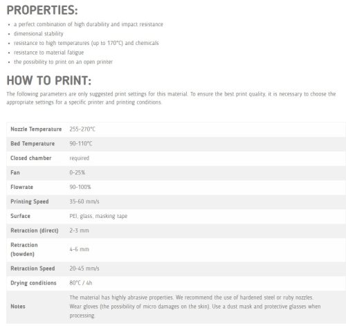 Fiberlogy: PA12 GF 15% - Natural
